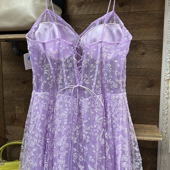 Floral Embroidered Corset A-line Gown by Adora 3095 Size XL - Picture 6 of 6